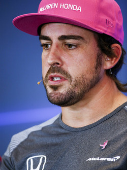 Fernando Alonso, McLaren, en la conferencia de prensa