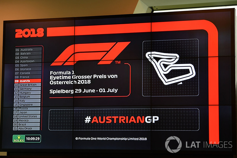 Mappa del circuito su un monitor