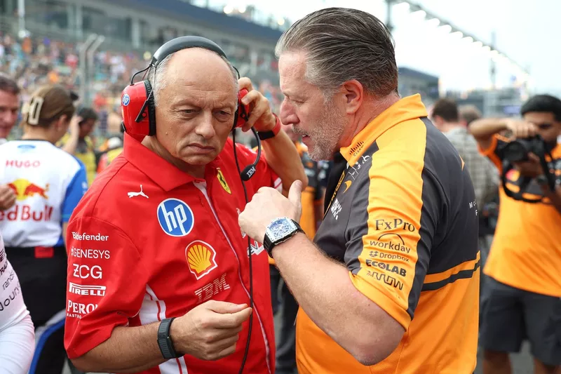 Frederic Vasseur, Ferrari, Zak Brown, McLaren