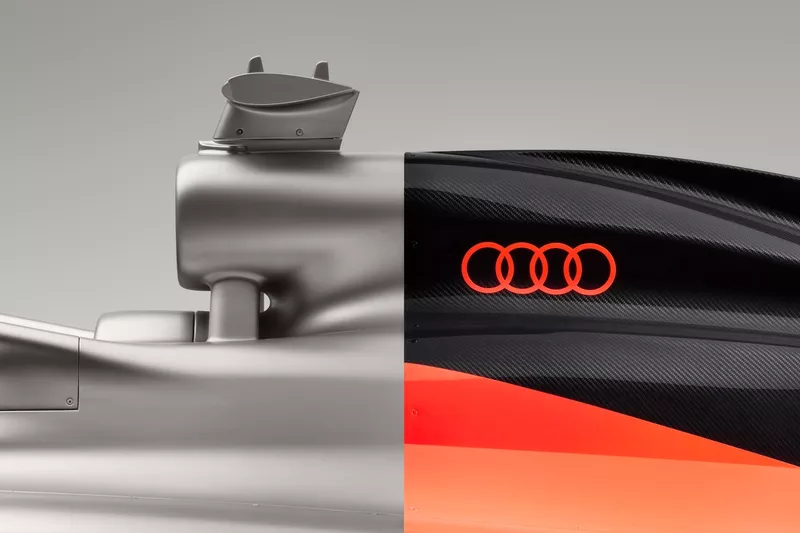 La livrée du concept RS26 de l'Audi F1 Team