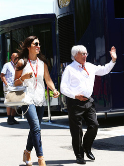 Bernie Ecclestone mit seiner Frau Fabiana Flosi