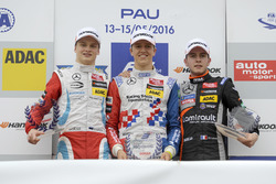 Podium: rookie, Nikita Mazepin, HitechGP Dallara F312 Mercedes-Benz; Ben Barnicoat, HitechGP Dall