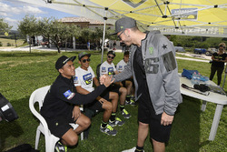 Valentino Rossi with the participants of the Yamaha VR46 Master Camp