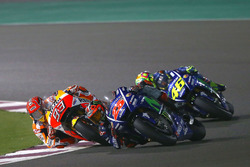 Maverick Viñales, Yamaha Factory Racing, Marc Marquez, Repsol Honda Team, Valentino Rossi, Yamaha Factory Racing