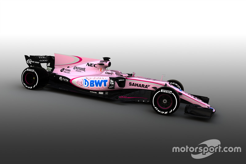 Force India VJM10 – машина станет одной из самых заметных в Ф1 в 2017 году