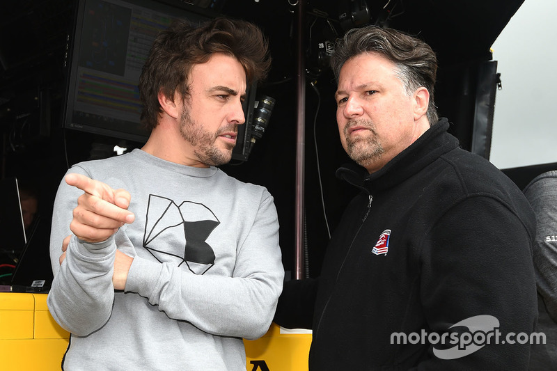 Fernando Alonso y Michael Andretti