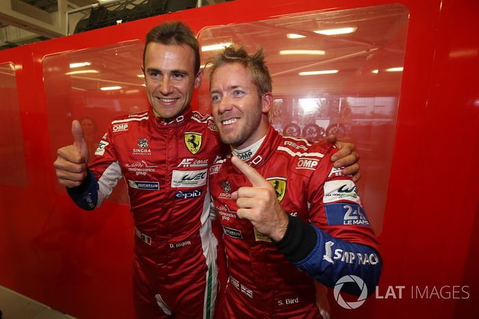 GTE Ganadores de la pole Davide Rigon, Sam Bird, AF Corse