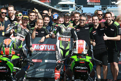 Jonathan Rea, Kawasaki Racing, vainqueur de la Course 1