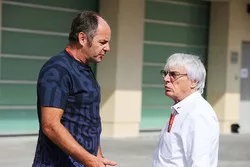 Gerhard Berger, con Bernie Ecclestone