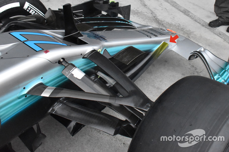 Mercedes F1 W08: Frontpartie
