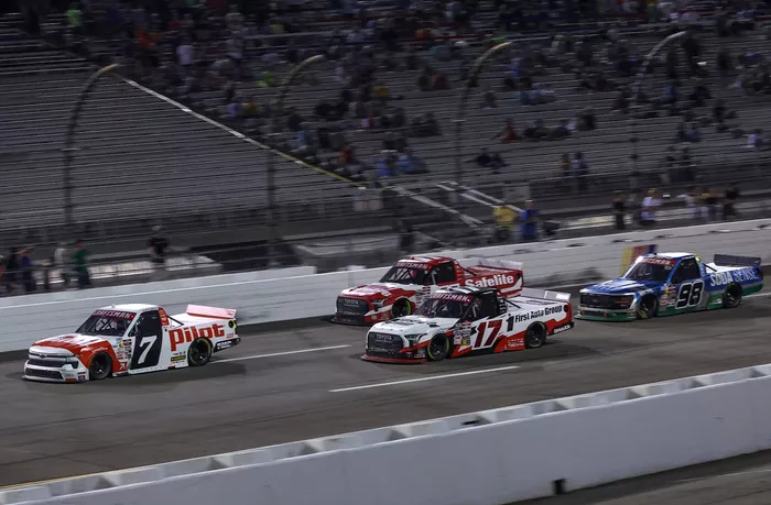 Sammy Smith, Chevrolet, Layne Riggs, Giovanni Ruggiero, TRICON Garage Toyota, Corey Heim, TRICON Garage Toyota