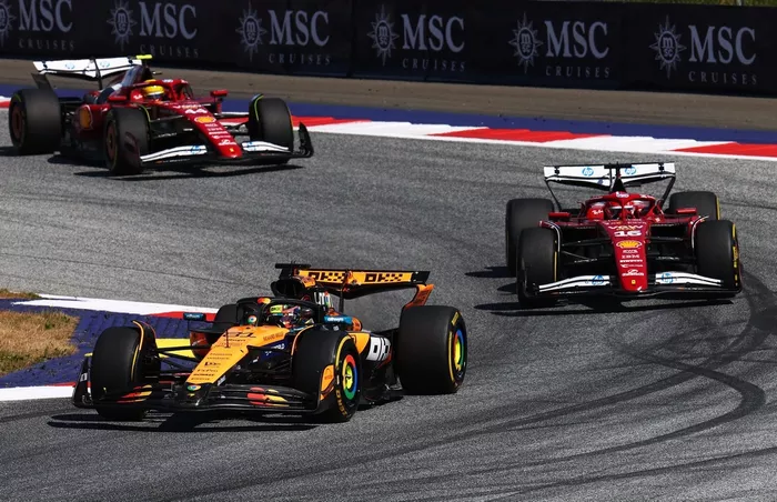 Charles Leclerc, Ferrari, Oscar Piastri, McLaren
