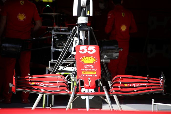 Alerón delantero del Ferrari SF21
