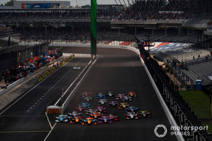 Green Flag, Felix Rosenqvist, Arrow McLaren SP Chevrolet
