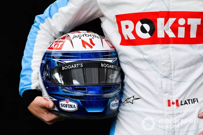 Il casco di Nicholas Latifi, Williams Racing