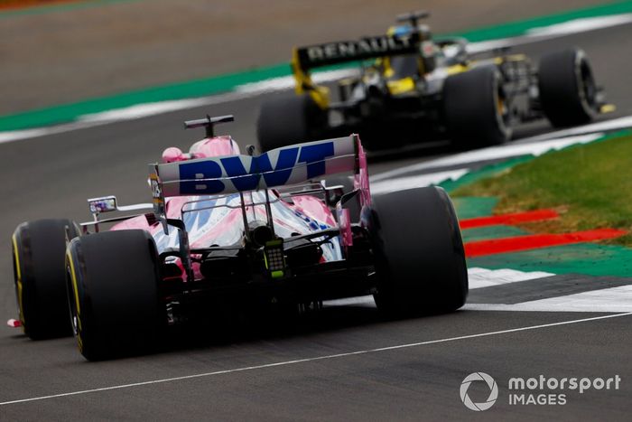 Daniel Ricciardo, Renault F1 Team R.S.20, Nico Hulkenberg, Racing Point RP20