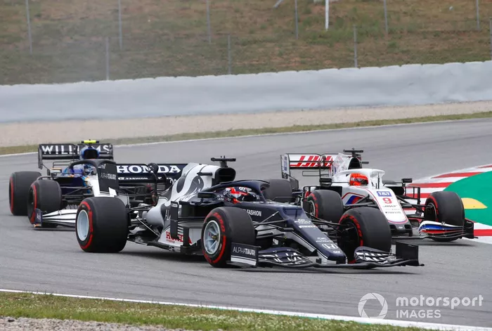 Yuki Tsunoda, AlphaTauri AT02, Nikita Mazepin, Haas VF-21, Nicholas Latifi, Williams FW43B