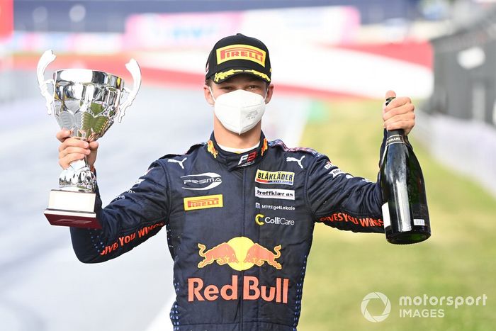 Tercer lugar Dennis Hauger, Prema Racing