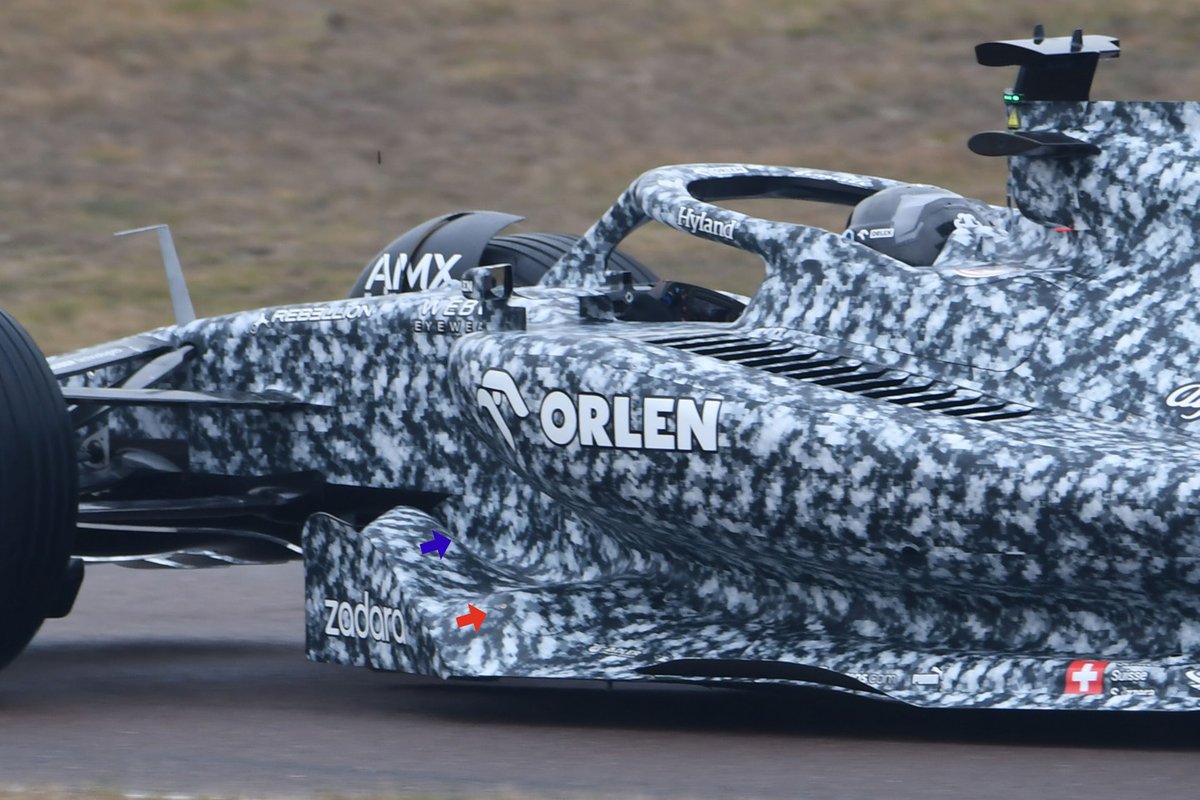 Sidpod y suelo del Alfa Romeo C42