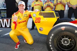 Polesitter Ryan Hunter-Reay, Andretti Autosport Honda