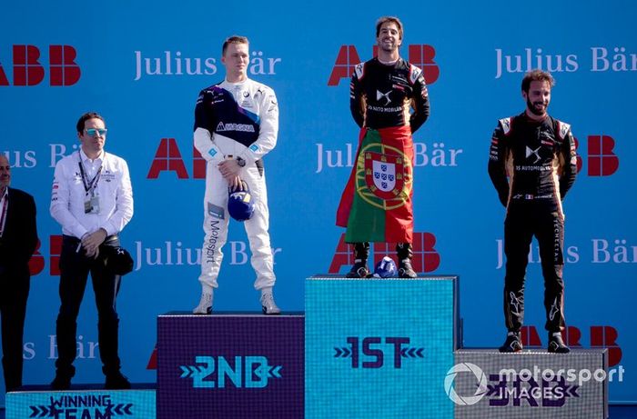 Podio: ganador de la carrera Antonio Felix da Costa, DS Techeetah segundo lugar Maximilian Günther, BMW I Andretti Motorsports, tercer lugar Jean-Eric Vergne, DS Techeetah