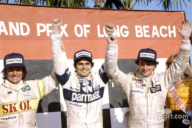 Podium: 1. Nelson Piquet, 2. Riccardo Patrese, 3. Emerson Fittipaldi