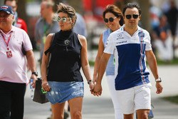 Felipe Massa, Williams, con su esposa