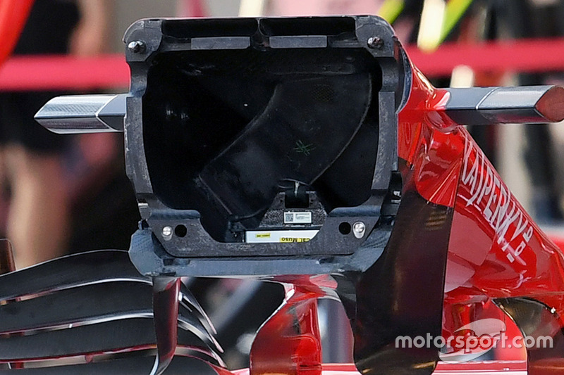 Ferrari SF70H detalle de la nariz