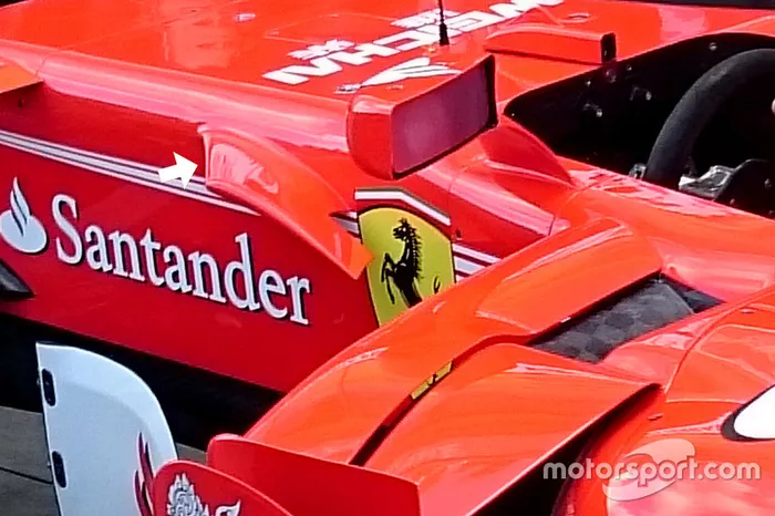 Detalhe do cockpit da Ferrari SF70H