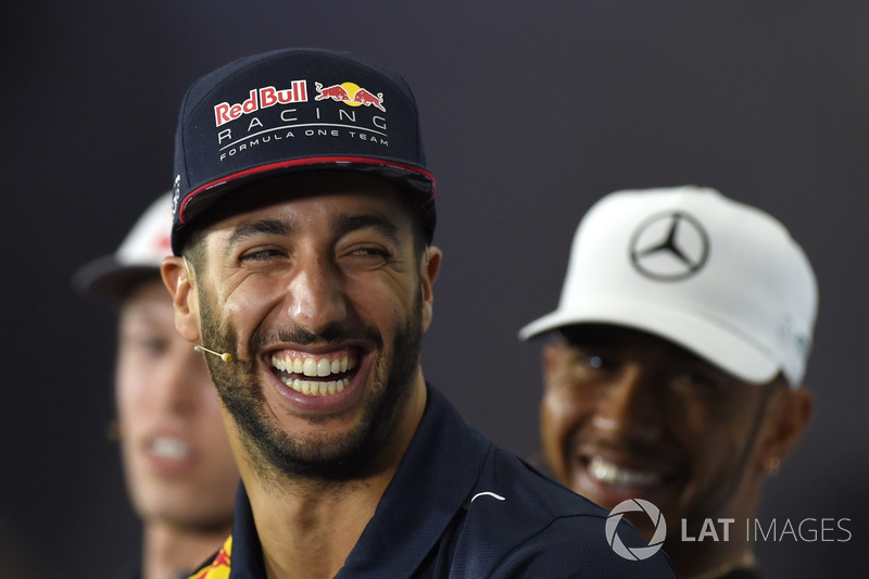 Daniel Ricciardo, Red Bull Racing en la conferencia de prensa