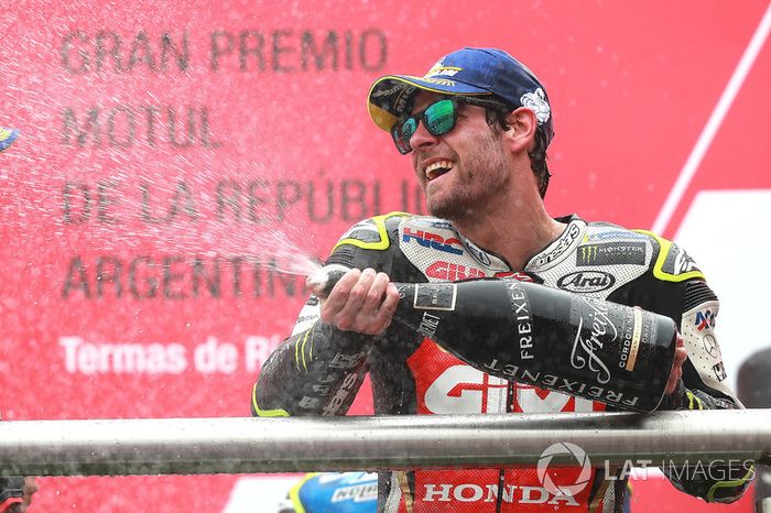 Il vincitore della gara Cal Crutchlow, Team LCR Honda