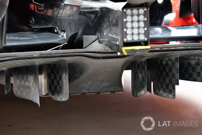 Ferrari SF71H rear diffuser detail