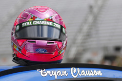 Bryan Clauson's name on the car of Ricky Stenhouse Jr., Roush Fenway Racing Ford
