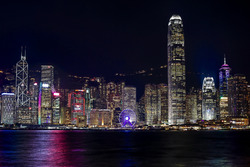 Hongkong bei Nacht