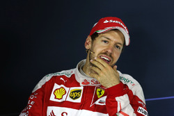 Sebastian Vettel, Ferrari nella conferenza stampa FIA