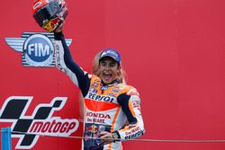 Podio: segundo lugar Marc Márquez, del equipo Repsol Honda