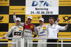 Podium: Race winner Nico Müller, Audi Sport Team Abt Sportsline, Audi RS 5 DTM; second place Tom Blo