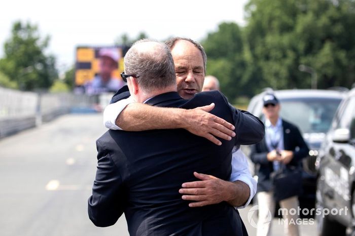 Gerhard Berger, presidente de ITR, príncipe Albert de Mónaco