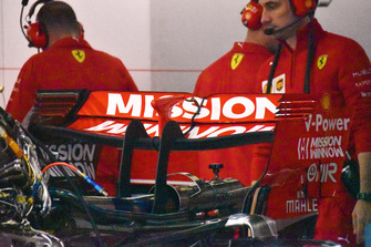 Ferrari SF71H dettaglio dell'ala posteriore