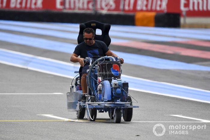 Trabajos en el circuito de Paul Ricard