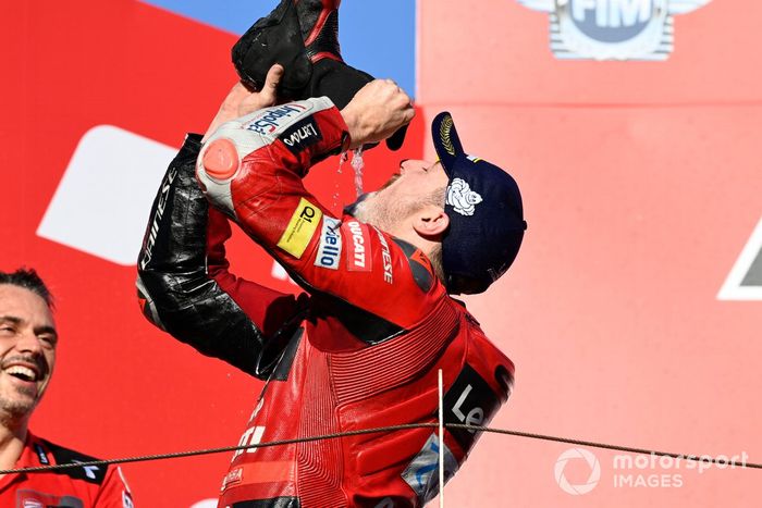 Podio: ganador Jack Miller, Ducati Team