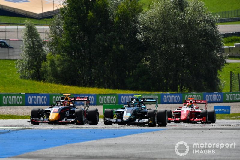 Liam Lawson, HITECH GRAND PRIX, Jake Hughes, HWA Racelab y Logan Sargeant, Prema Racing