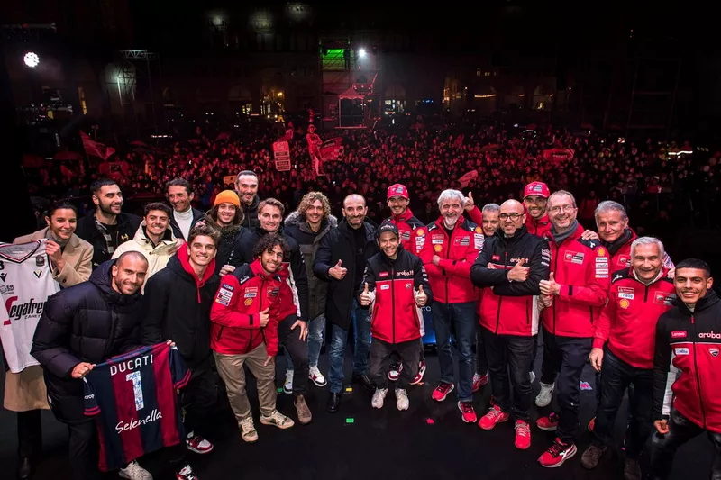 Celebrazione del Ducati Team