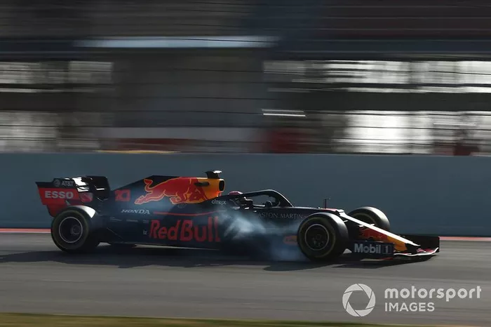 Pierre Gasly, Red Bull Racing RB15 bloquea