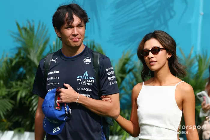 Alex Albon, Williams and Lily Muni He