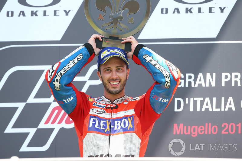 Dovizioso menjadi pembalap Ducati pertama yang menang sejak 2009