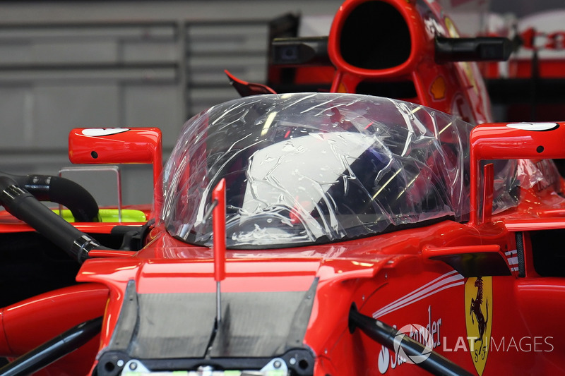Ferrari SF70-H with cockpit shield