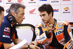 Dani Pedrosa, Repsol Honda Team, et Giacomo Guidotti