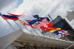 Des drapeaux