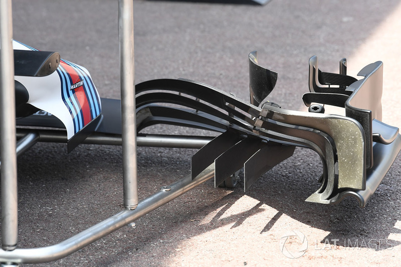 Williams FW40 detalle de ala delantera